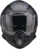 Z1R Nemesis Speed Demon Helmet Matte Black - Large - Full face helmet with drop-down sun visor