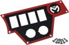 Moose Dashplate Right Red 4 Switch 12V Large Fits 15-19 Polaris RZR 900/1000