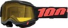 100% Accuri 2 Snow Goggle Borego Dual Pane Yellow Lens Adult - Yellow lens snow goggle for adults by 100%