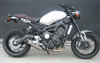 Graves Full Titanium Exhaust Silver Fits Yamaha XSR900 FZ09 FJ09