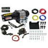 Bronco 3500 lb Winch with Steel Cable 12V Waterproof - 3500 lb winch, steel cable, 12V, waterproof