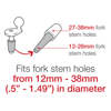 Ram Mount Fork Stem Mount Kit with Diamond Base Adapter RAM-B-176