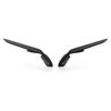 Rizoma Black Stealth Winglet Mirrors Pair Fits 19-23 Suzuki GSXR1000