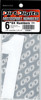 #1 6" Tall White "SX" Stick-On Race Numbers - 3 Pack