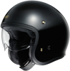J-O Solid Black 3/4 Open-Face Motorcycle Helmet X-Small J-O Solid Black 3/4 Open-Face Motorcycle Helmet X-Small