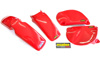 "Fighting" Red Front & Rear Fenders & Side Panels - For 77-82 Honda XR75/XR80 "Fighting" Red Front & Rear Fenders & Side Panels - For 77-82 Honda XR75/XR80