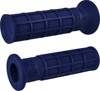 ODI Hart-Luck Full-Waffle Slip-On Grips Blue 1in V-Twin - Slip-on grips for 1in V-Twin handlebars, Blue
