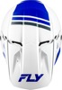 FLY Racing Kinetic Verdict Helmet White/Blue/Grey SM - DOT & ECE22.06 approved off-road helmet