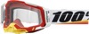 100% Racecraft 2 Goggles Arsham Red Clear Lens Adult Unisex - Clear lens, Arsham Red, adult unisex, Racecraft 2