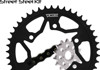 V3 Chain & Sprocket Kit Black RX Chain 520 15/44 Black Steel - For 01-05 Yamaha FZ-1