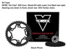 V3 Chain & Sprocket Kit Black RX Chain 520 15/41 Black Steel - For 04-05 Honda CBR1000RR