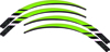 D'Cor Team Kawasaki Rim Decal Kit Fits 1990-2017 Kawasaki KX