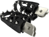 FLO Motorsports Moto Style Footpeg Set Black M8 For Harley Softail - Black Moto footpegs for Harley Softail models