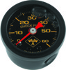 Bikers Choice 0-60 PSI Oil Pressure Gauge Black Face Universal - 0-60 PSI oil pressure gauge, liquid-filled, universal fit