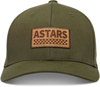 Alpinestars Hardy Hat Military L/XL - Stretch twill flex hat in Military, size L/XL