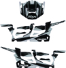 D'Cor Complete Graphic Kit Silver/Black Fits 14-17 Polaris RZR 4 XP