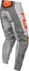 Fly Racing F-16 Pants Grey/Orange Men's Size 40 - Durable motocross pants in Grey/Orange