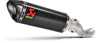 Akrapovic Slip-On Exhaust Titanium/Carbon Fiber Fits 15-16 Aprilia RSV4