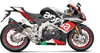Akrapovic Slip-On Exhaust Titanium/Carbon Fiber Fits 15-16 Aprilia RSV4
