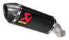 Akrapovic Carbon Slip-On Exhaust Black For 16-20 Kawasaki ZX-10R/RR
