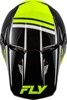 Fly Racing Kinetic Verdict Helmet Black/Hi-Vis/Grey XL - Off-road helmet in XL size