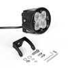 XKGLOW 20W Round LED Cube Light RGB Flood Beam with Fog Bracket