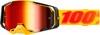 100% Armega Goggle Tetsu Orange Black Mirror Red Lens Adult - Premium off-road goggles with mirror red lens