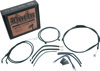 Burly Brand Control Kit 8in Black For 8in Ape Hangers - Complete cable kit for 8in Ape Hangers