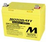 MotoBatt MBU1-35 AGM Battery w/ Quadflex Terminals Replaces U1-32 & U1-35 - Fits Yamaha Rhino & Many Lawn/Garden Tractors