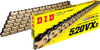D.I.D 520VX3 X-Ring Chain Gold 106 Link - Pro VX3 X-Ring Gold Chain, 106 links, Universal
