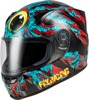 Fly Racing Revolt Space Creep Helmet 2X Light Blue/Black/Red - ECE & DOT approved street helmet, size 2X