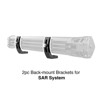 XKGLOW Back Mount Brackets for SAR Light Bars 2pc