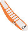 D'Cor Seat Cover Orange/White w/Orange Ribs Fits 2019 KTM SX/F XCF