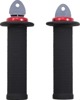 ODI Ruffian ATV/PWC Lock-On Grips Black/Red 7/8in Bars - Slim lock-on grips for ATV and PWC, Black/Red