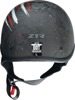 Z1R CC Beanie Justice Half Helmet - Large, White - Half face helmet with removable liner