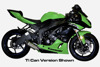 Graves Carbon Fiber Slip-On Exhaust Black Fits 09-18 Kawasaki ZX6R