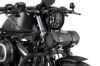 Customacces Roll Bag Black Leather Motorcycle Fork Bag - Black leather roll bag for motorcycle forks