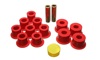 Red Rear Leaf Spring Bushing Set by Energy Suspension Fits 86-97 Nissan Pickup