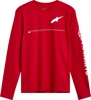 Alpinestars Committed LS CSF Tee Red Men's X-Large - Long sleeve red tee, men's XL