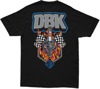 DBK Wide Open Youth Tee Black Medium - Youth short sleeve black tee, size Medium