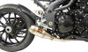 Stainless Steel GP Slip On Exhaust w/ Sound Insert - For 08-10 Triumph Speed Triple