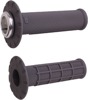 ODI Micro-X Half-Waffle V2 Lock-On Grips Graphite/Silver - Lock-on grips for micro handlebars For KTM, Husqvarna, Gas Gas, more