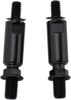 Kuryakyn Raised Mirror Mount Adapters Gloss Black (Pair)