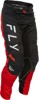 Fly Racing Kinetic Mesh Center Pants Black/White/Red 28 - Durable, ventilated MX pants with BOA fit system