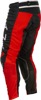 Fly Racing Kinetic Mesh Center Pants Black/White/Red 30 - Durable, ventilated riding pants with BOA fit system