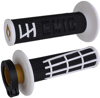 ODI Emig 2.0 V2 Lock-On Grips Black/White Pair - Lock-On grips, black/white, For select MX and off-road models