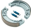 BikeMaster Brake Shoes Front/Rear - Organic brake shoes with springs