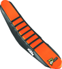 D'Cor Black/Orange Seat Cover w/Black Ribs Fits 16-18 KTM SX/F XC/F