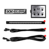XKGLOW 12" Strobe Tube Lights White/Amber 4pc with Traffic Modes