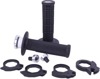 ODI Micro-X Half-Waffle V2 Lock-On Grips Black/Silver - Lock-on grips for micro handlebars, Black/Silver